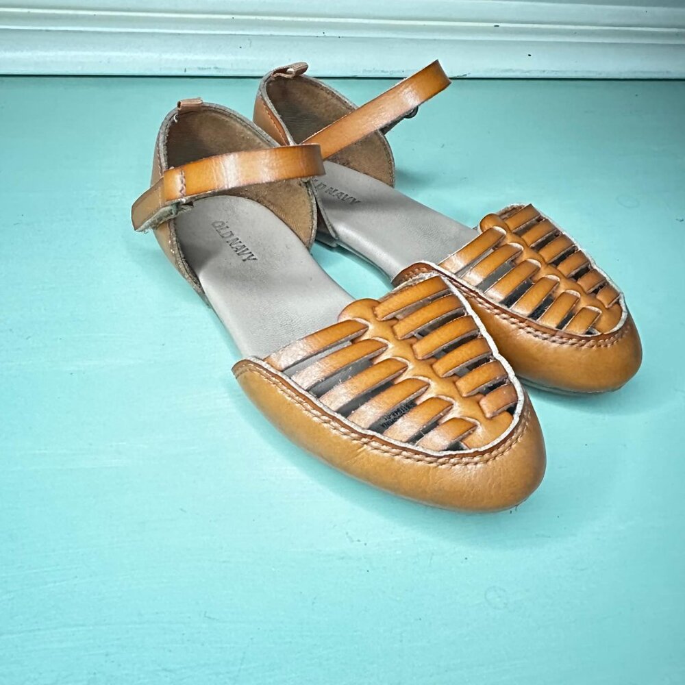 Old Navy Toddler Girl's Sandals Brown Size 10 Cognac Hippy Grandpacore